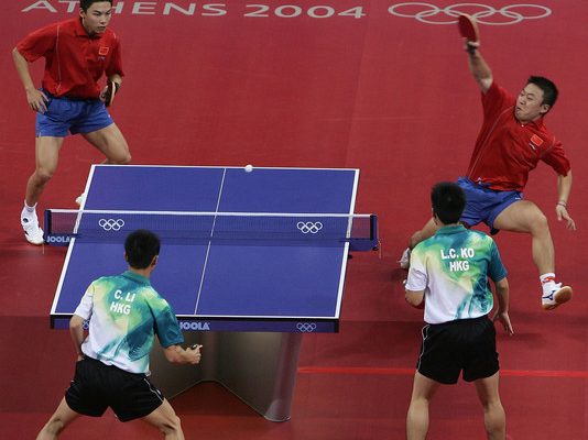 การรับลูกและแก้เกมแบบมืออาชีพของนักกีฬาจีน